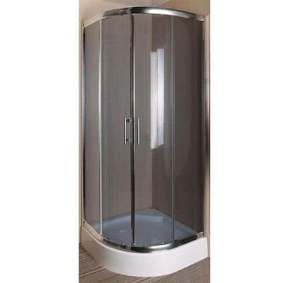 Душевая кабина ScandiSPA Smart 90x90x185 стекло серое, профиль хром