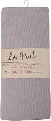 Коврик для сушки посуды La Nuit Ribbo 38х50 см светло-серый
