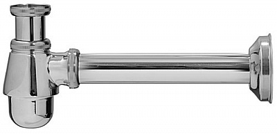 Сифон Ghidini латунный хромированный для биде (под автопробку) O32 х 1 1/4