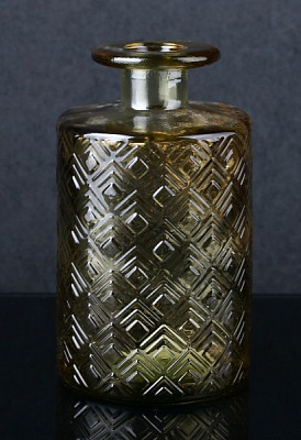 Ваза стеклянная желто-золотая NIHON 16 см San Miguel