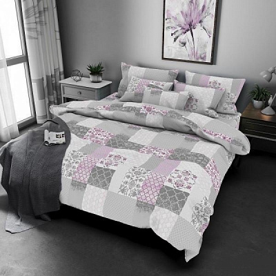 Комплект постільної білизни Groven 1.5 різнокольоровий принт SoundSleep