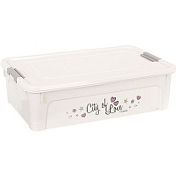 Ящик для хранения Smiley Paris Chic 14 л кремовий 140x490x320 мм
