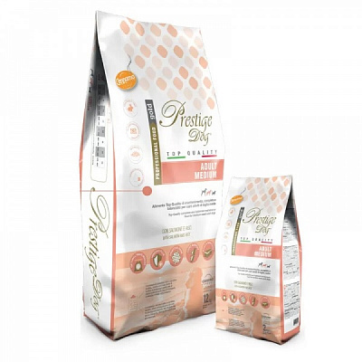 Корм сухий для собак для середніх порід Prestige з лососем 12 кг