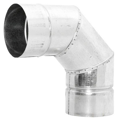 Коліно БЗ оцинкована сталь 90 Ф150 мм