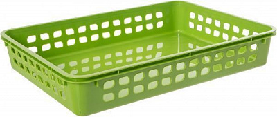 Корзина пластиковая Lamela 273 зелений 60x250x355 мм
