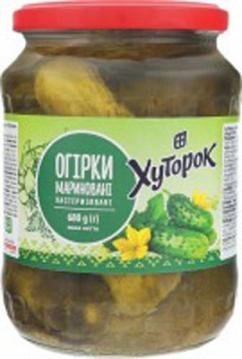 ОгурцыХуторок маринованые 680 г