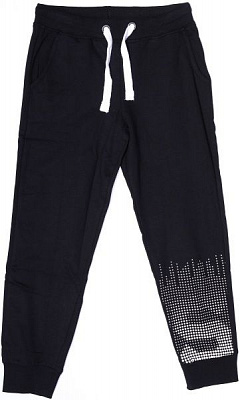 Брюки спортивные LINCOLN&SHARKS 2M3901 р.164 черный с белым 