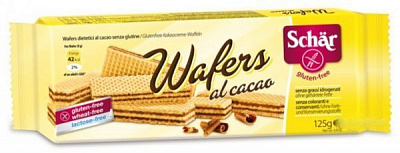 Вафлі Dr. Schar Wafers al cacao з какао 125 г