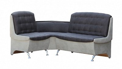 Куточок кухонний Берегиня Аффогато 1,28х1,73 м сірий темно-сірий