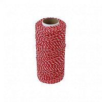 Шнур Радосвіт полипропиленовый плетеная 1,2 мм 80 м бело-красный