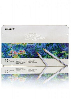 Олівці кольорові Raffine 12 кольорів 7100-12TN Marco