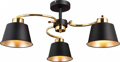 Люстра стельова Blitz 5892-43 3x40 Вт E27 чорний/золото