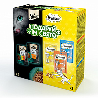 Ласощі котів Sheba набір Подаруй їм свято 350 г