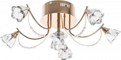 Люстра підвісна Laguna Lighting LILAC 6xG4 золото 33112-06