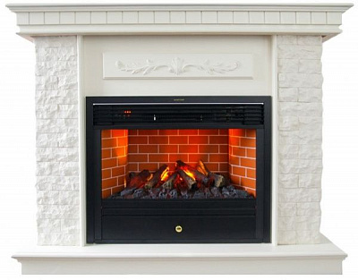 Камінокомплект ASTRA FLAME Нук White + Гефест