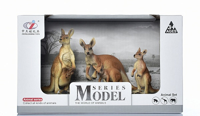 Набор фигурок NEW CANNA Q9899-B14 Кенгуру 4 шт./уп. 
