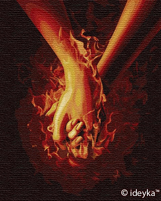 Картина за номерами Вогонь між нами 3 Ідейка