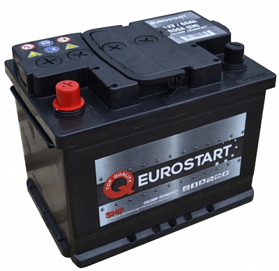 Аккумулятор автомобильный EUROSTART 4352 60Ah 550A 12V 560065055 «+» слева (560065055)