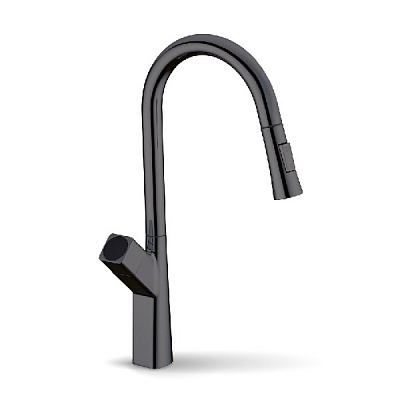 Смеситель для кухни FADO S.r.l MIX023011GG выдвижной графит