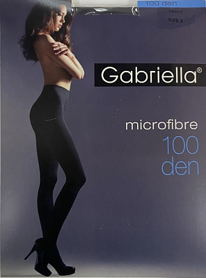 Колготки жіночі Gabriella 124 MICROFIBRE 100 den р. 4 grafite