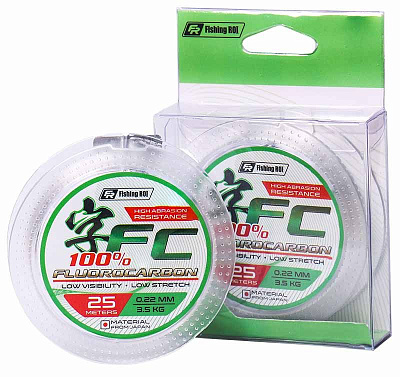 Флюорокарбон Fishing ROI AquaGhost 100% Fluorocarbon 25 м 0,14 мм 1,55 кг
