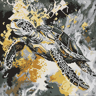 Алмазная мозаика Золотая черепаха ©art_selena_ua Ideyka