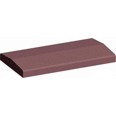 Крышка на забор 260x500x60 мм коричневый 