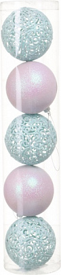 Набор елочных шаров Комплект № 39 d 80 мм 5 шт./уп.