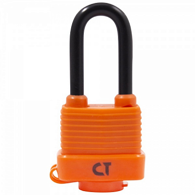 Замок навісний Comit з гумовим ковпачком 61279 відкритий (амбарний)