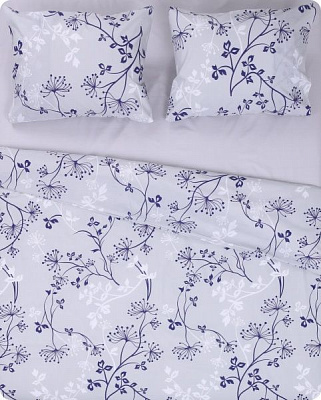 Комплект постельного белья Полевые цветы 2 фиолетовый 