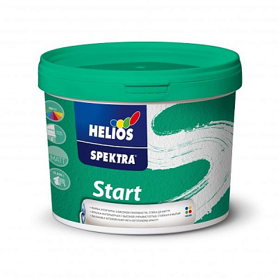 Краска интерьерная акриловая SPEKTRA Start B1 мат белый 2л 
