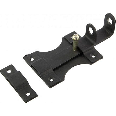 Засув під навісний замок полімерний Метелик РМ156 чорний 80 мм