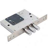 Дверной замок входной Mottura DP25170000 матовый никель