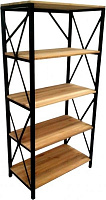 Етажерка СПМК №579 Лофт на 5 полиць 1520x750x400 мм чорний 
