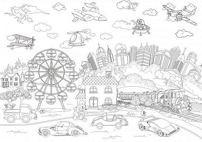 Раскраска «Велика в трикутній коробці (2 види)» 9771996542010