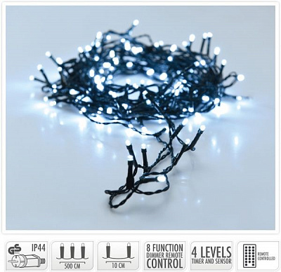 Електрогірлянда холодний білий вбудований світлодіод (LED) 480 ламп