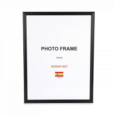 Рамка для фото 1 фото 30х40 см черный матовый 