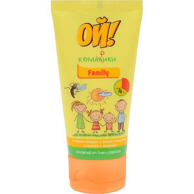 Крем для защиты от комаров Ой! Комарики Family 50 мл