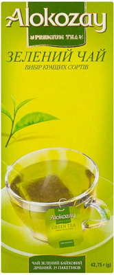 Чай зеленый Alokozay Green Tea Bags 25 шт. 43,75 г 