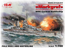 Сборная модель ICM немецкий линейный корабль IМВ Markgraf (4823044405169) 1:700