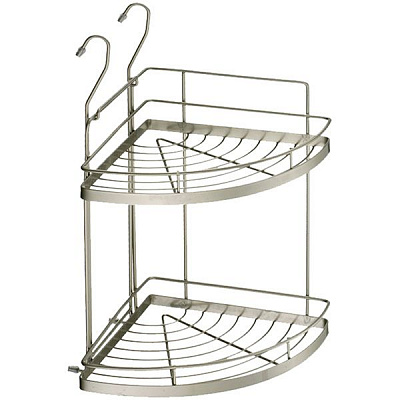 Полка угловая двухъярусная Lemax матовый никель