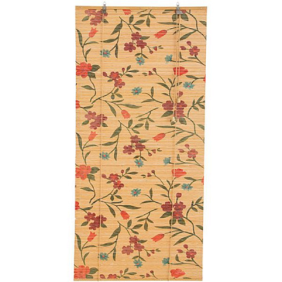 Ролета бамбуковая Bella Vita 80x160 см цветы малые