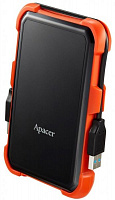 Внешний жесткий диск Apacer AC630 1 ТБ Portable USB 3.1 (AP1TBAC630T-1) black/orange 