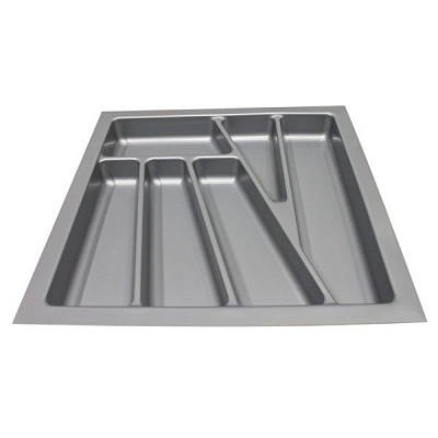 Лоток для столових приборів 430х430 мм сірий