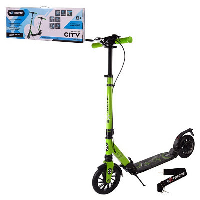 Самокат Extreme Motion City зеленый SK207 