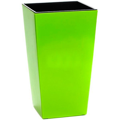 Горщик пластиковий Lamela Фінезія квадратний 3,5л зелений (531)