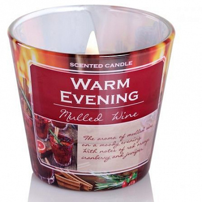 Свічка Теплий вечір (скло 115 г) Bartek Candles