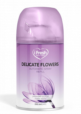 Сменный баллон для автоматического освежителя воздуха iFresh delicate flowers 250 мл