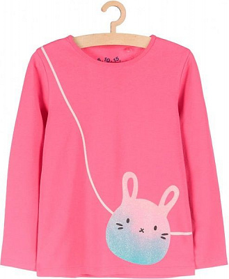 Футболка з довгим рукавом 5.10.15. для дівчинки 3H3927 р.116 рожевий
