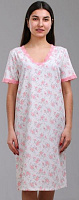 Нічна сорочка Roksana Scarlet 835/16024 р. XXL бежевий із рожевим 